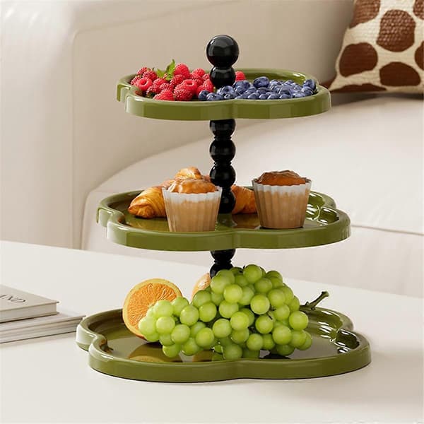 Retro Smykkestativ Fruktskål Dessertdisplay A