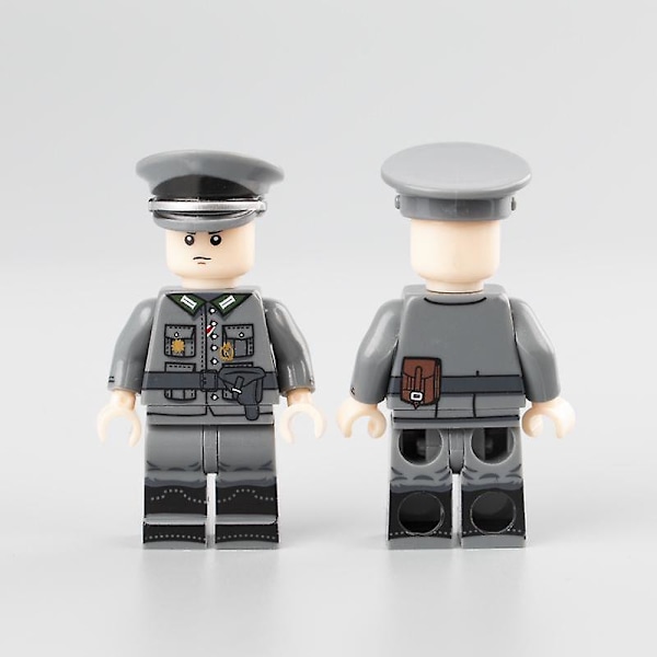 MOC 6 stk./sæt WW2 Militær Hær Soldat Figurer Byggeklodser