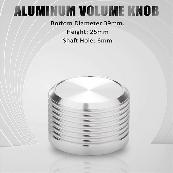 4 stk. 38x25mm Solid Aluminium Gitar AMP Forsterkerknott Forsterker Radio Spiller Potensiometer Volum K