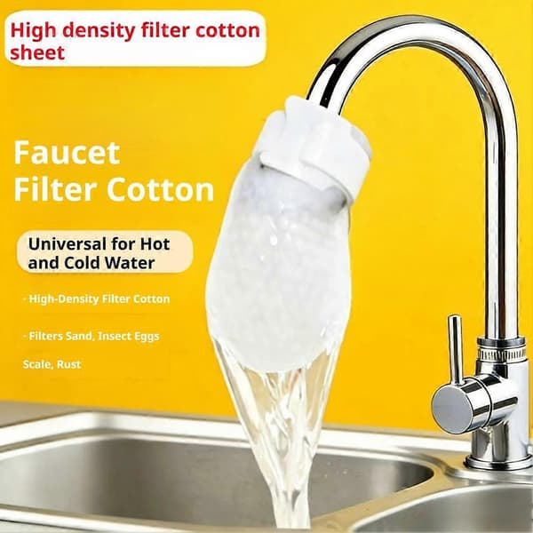 Vandhane Filter Bomuldspose - 100 stk. Universal Vandrenser Net 60pcs