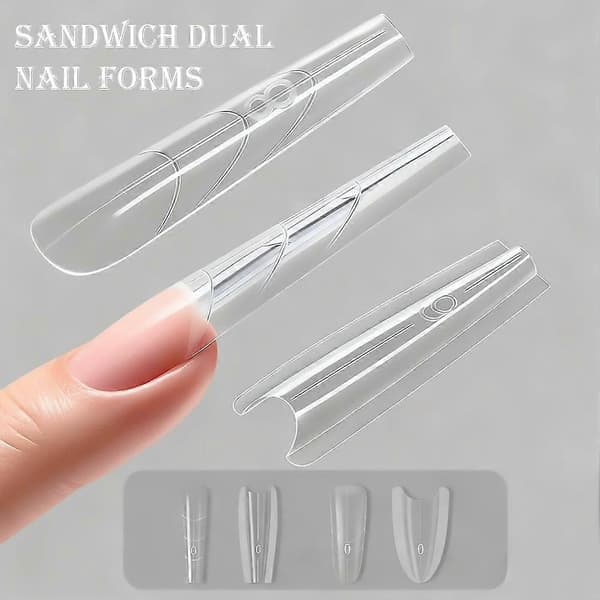 ABS Sandwich Negleform For Forlengelse Og Fransk Manikyr style 2