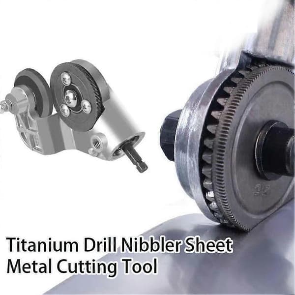 Titanium Drill Nibbler Platekutter for DIY-prosjekter og hjemmereparasjoner