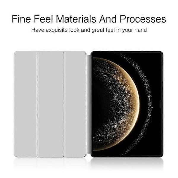 Kompatibelt fodral för Huawei MatePad Pro 13.2 (2025) PU Läder TPU Baksida Trefaldigt Ställ Tablet Skydd Grey
