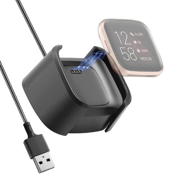 Lader Kompatibel for Fitbit Versa 2, Erstatning USB Ladekabel