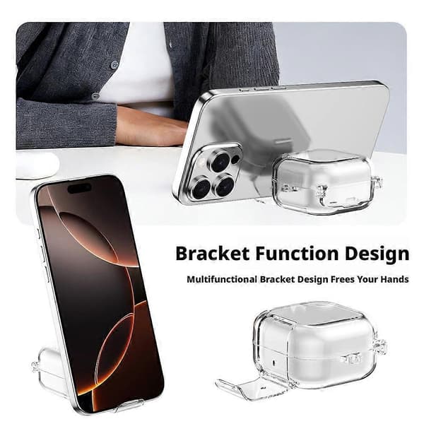 Klar Bluetooth-øretelefonbeskyttelsesdeksel for Galaxy Buds4 Pro/Buds4 Z6L5 translucent pink