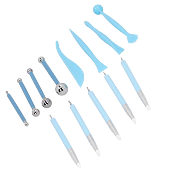 13st Prickverktyg Set Lera Keramik Snideri Tårtdekoration Nagelkonst Modelleringsverktyg Set