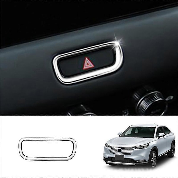 Bil Varningsblinkers Knapp Switch Skydd Trim för Vezel -V 2021 2022 Krom