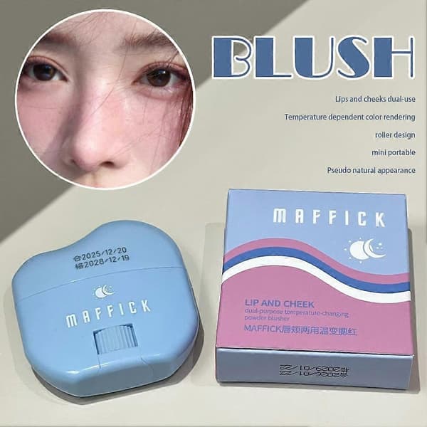 MAFFICK Læbe- og Kindfarve - Temperaturændrende Blush Roller