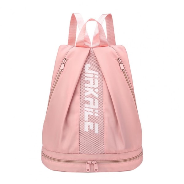 Urheilumatkareppu Gym-laukku kenkäosastolla säädettävällä olkahihnalla Pink
