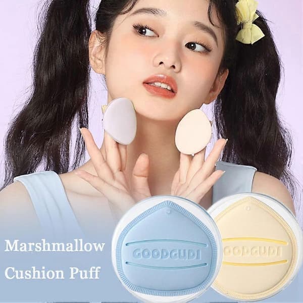 Marshmallow Cushion Powder Puff Foundation Liquid Special Makeup Clear Base Blå