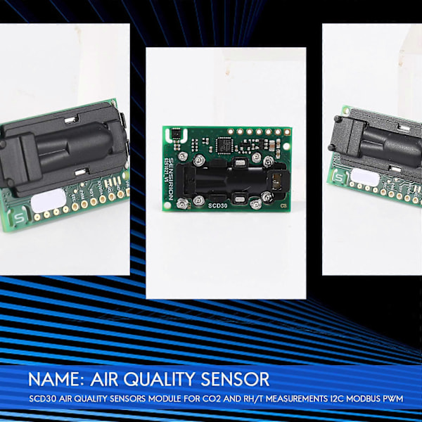 SCD30 Ilmanlaadun Anturimoduuli CO2:lle ja RH/T-mittauksille I2C Modbus PWM