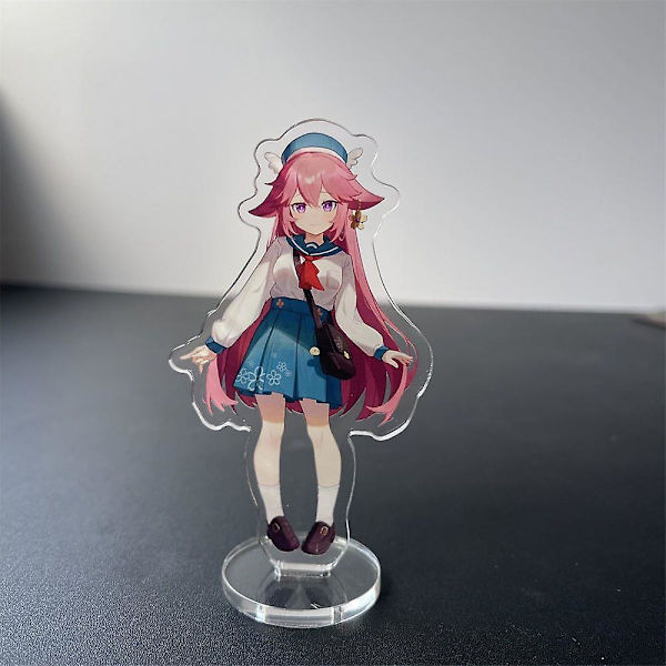 Spel Genshin Impact Figur Xiao Zhongli Klee Qiqi Hutao Venti Akryl Ställ Modell Platt Skrivbordsdekor Tillbehör Väska Fans Gåvor 3