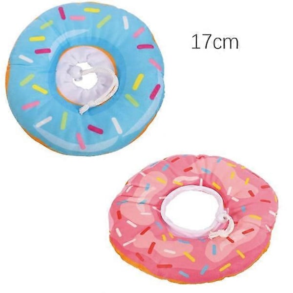 2 Beskyttende krave til kæledyr, justerbar donut katte restitutionskraver sød blød kegle, kæledyrs hals Elizabethansk krave anti-bid slik kirurgi sårheling til kat