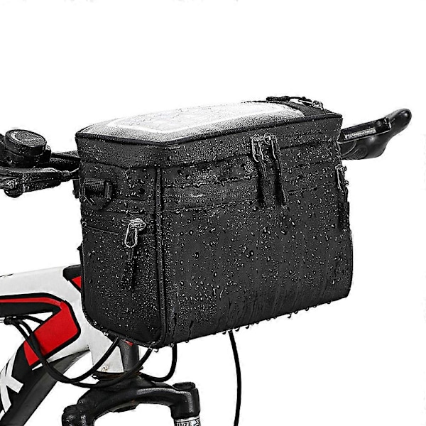 Cykelstyr Taske Multifunktionel Vandtæt Cykel Front Taske Cykelstel Taske Talje Skuldertaske C