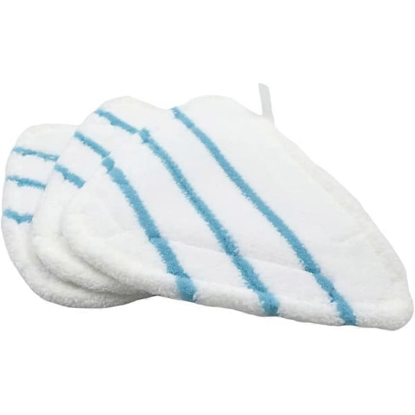 Mikrofiber Dampmopptrekk Damp Tilbehør Universelle Trekant Vaskbare Kluter for Varm Spray Damprenser, Hvite Mikrofiber Dampmopputer Maskin Va