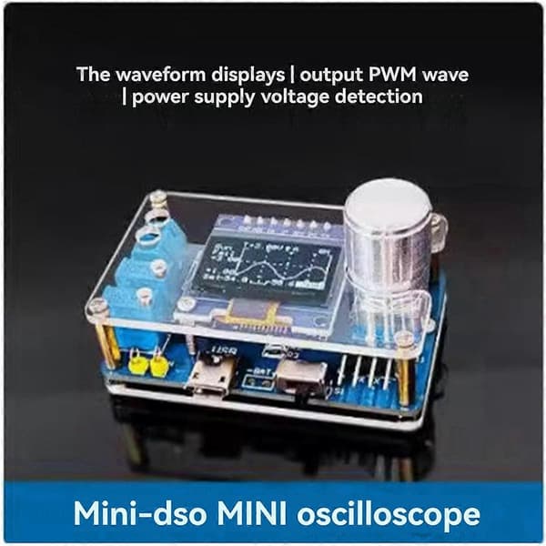 DIY Mini Digitalt Oscilloskop Kit STC8K8A Mikrocontroller Elektronisk Loddeøvelse Løse Dele