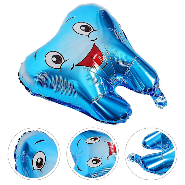 4 stk. Baby Shower Ballon Dekoration Sjove Tænder Ballon Oppustelig Tænder Ballon Fødselsdagsdekoration