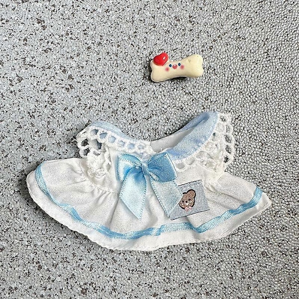 Mini Plysdukke Tøj Outfit Tilbehør Til Labubu V1 V2 Idol Dukker alfabet Tøj Gave 9