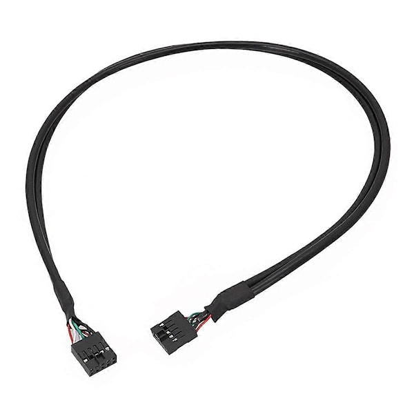 USB 9-Pin Hona till Hona Adapterkabel USB2.0 9-Pin Anslutningssladd Isolerad Sladd Dator Moderkort