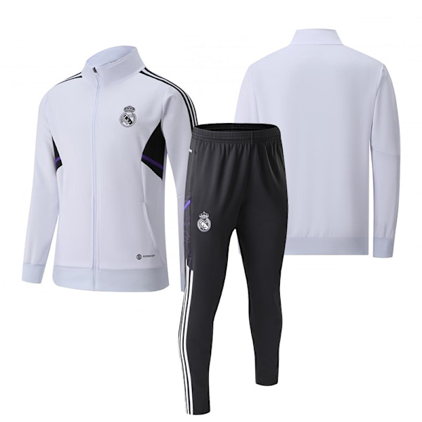 2324 Jalkapalloharjoitteluasu Pitkähihainen Aikuisten Pystykaulus Pitkä Vetoketjuasu Syksy- ja Talvipelipaita Valmistajat Pariisi Argentiina Real Madrid L [height: 165-170cm]]