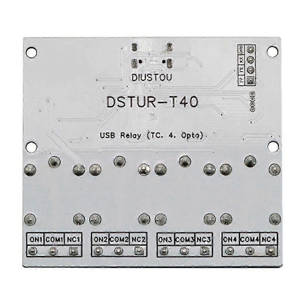 Relemoduuli 2-kanavainen USB - CH340 sarjaohjattu relemoduuli Optoerottimen suojaus Type-C liitäntämoduuli Dstur-t20