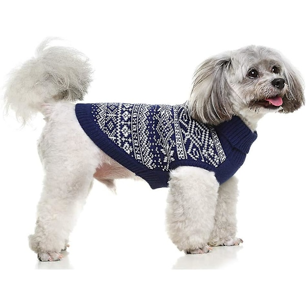 Argyle hundetrøje - varm trøje vintertrøje blød hundetrøje, grim hundetrøje til små og store hunde, herre- og damekæledyrstøj