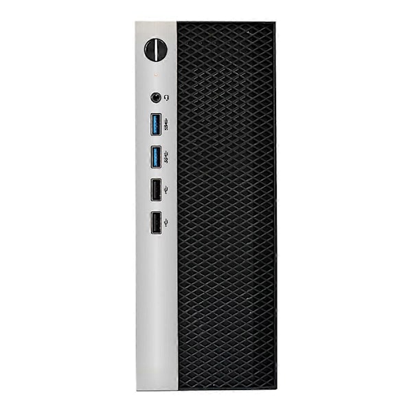 Mini ITX -tietokonekotelo HTPC-runko 4XUSB-tuella 1U PSU Yhteensopiva MINI-ITX-emolevyn kanssa