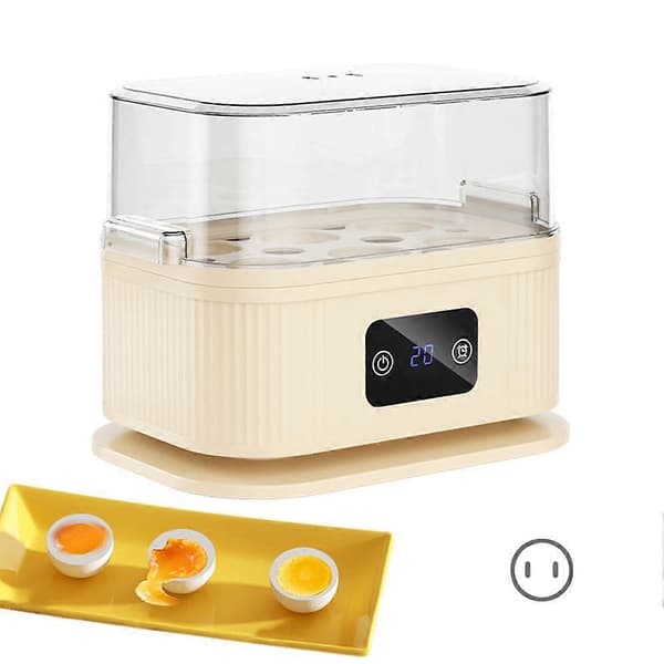 Intelligent æggedamper 200W digital timer til blødkogte æg White US