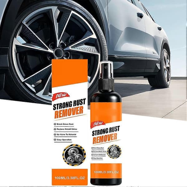 HOMONTH Bil Rustfjerner Spray - Metaloverflade Oxidationsrenser til Chassis og Hjul