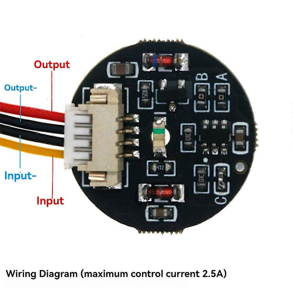 3V-30V Jog Latch Touch Key Switch Sensing Module, 4-trådigt vitt ljus