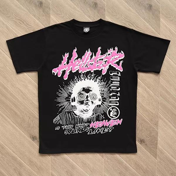 T-paidat Miehet Naiset Street Korkealaatuiset 100% Casual Goth Lyhythihaiset T-paidat 2 L