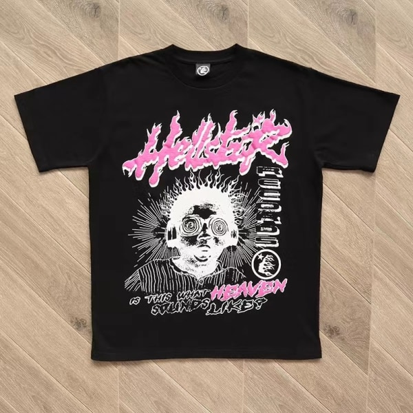 T-paidat Miehet Naiset Street Korkealaatuiset 100% Casual Goth Lyhythihaiset T-paidat 2 M