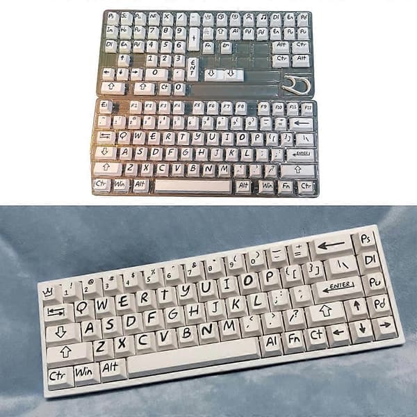 133 taster Cherry PBT Keycaps Dye Sublimation Store Bogstaver Keycap Til Mx Switch