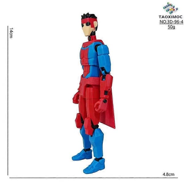 9L3D-printede superhelte Invincible 2.0 Anime Multi-leddede formskiftende legetøj Actionfigur tilbehør Style 6