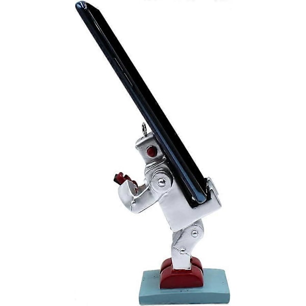 Kreativ robot skrivebords telefonholder (eksklusive telefoner), sød universal skrivebords tablet telefonholder, understøtter hjemme- og kontorindretning