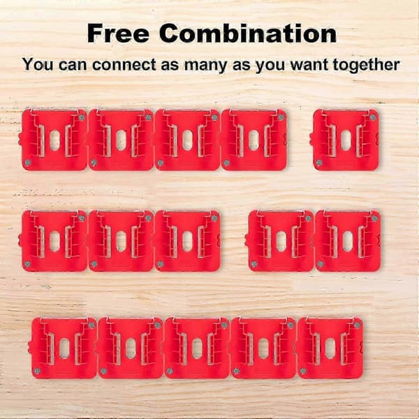Väggmonterad Organizer för Milwaukee M18 18V Batterier – 10-pack X
