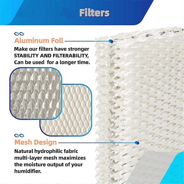 WF813 Luftfugter Væge Filter Udskiftning til EQWF813 Kompatibel med RCM832, RCM-83 PCWF813 PCCM 84