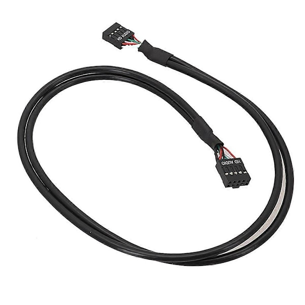 USB 9-Pin Hona till Hona Adapterkabel USB2.0 9-Pin Anslutningssladd Isolerad Sladd Dator Moderkort