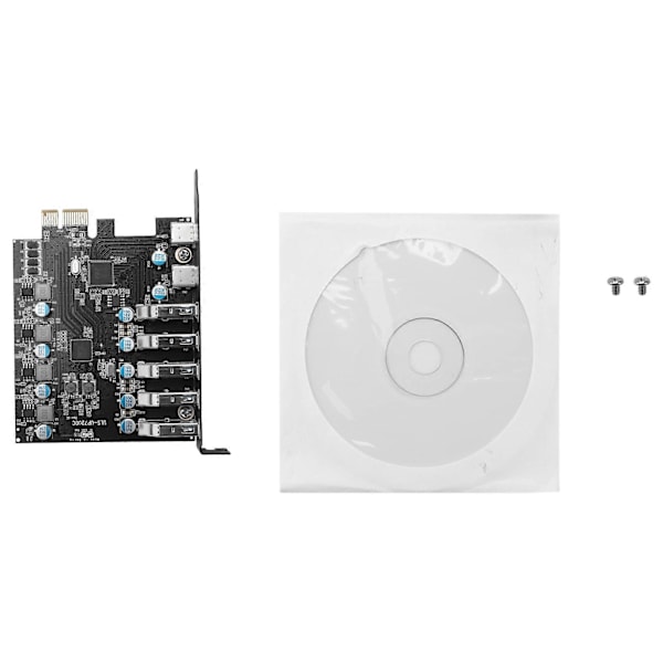 PCI-E - USB 3.0 7-porttinen laajennuskortti, PCI Express USB 3.2 -lisäkortti, sisäinen USB3-keskitinmuunnin