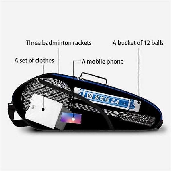 OREIDE YB1003 Tennis Ketcher Taske Polyester Messenger Skuldertaske Håndtaske til Mænd, Kvinder