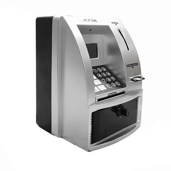 Älykäs ATM-possu säästöpossu rahalle Mini pankkiseteli ääni ATM-kone lapsille rahanhallinnan opettamiseen