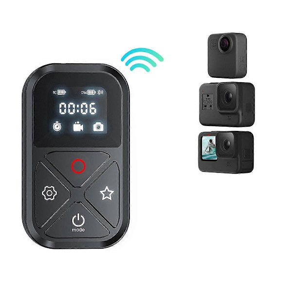 T10 80M Bluetooth-kaukosäädin Hero 11 10 9 8 Max -kameroille ja älypuhelimille, langaton
