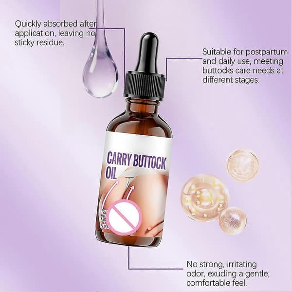 Hoftepleie Eterisk Olje 30ml - Oppstrammende Elastisitetsserum for Rumpe
