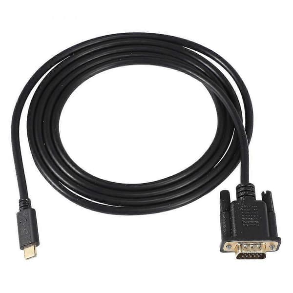 Type-C til VGA-kabel 1,8 meter, USB Type C til VGA-kabel, Egnet til USB 3.1-enheder BGQ
