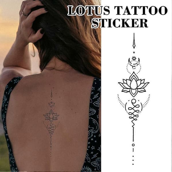 Lotu Sutra Ryggminnesdrottning Tatuering Patch