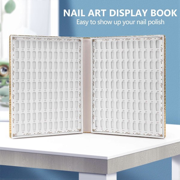 216 Farver Negletipper Display Bog DIY Neglekunst Fremvisningshylde Gel Farvekort Diagram Maleri Display