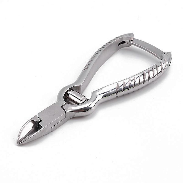 Stor Kraftig Tånagelklippare för Tjocka Tånaglar, Manikyr & Pedikyr, Dubbel Fjäder. Superskarp Trimmer Böjd Rostfri Stål 20mm Blad