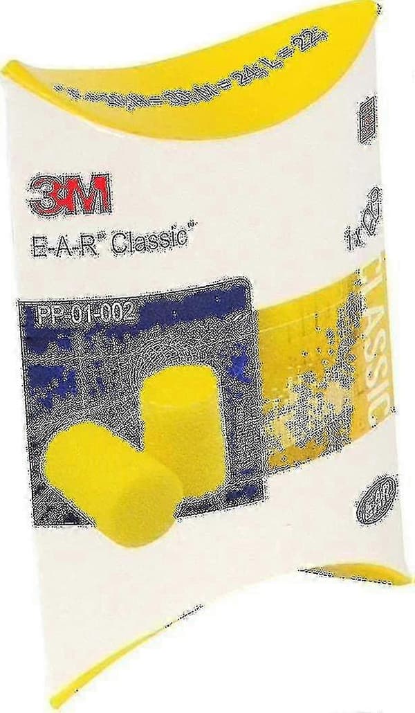 3M Classic Gula Öronproppar 50 Par SNR 28dB Ljudreducerande E