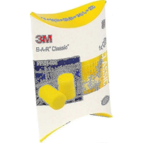 3M Classic Gule Ørepropper 50 Par SNR 28dB Støjreducerende E