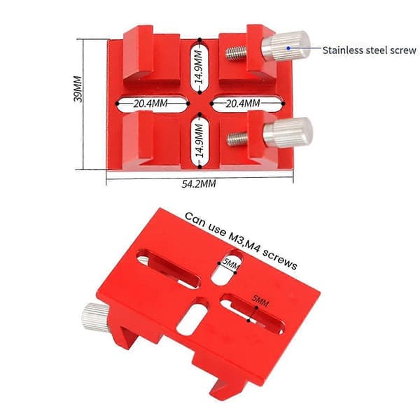 Multifunktionel Finderscope Dovetail med Låseskrue Guide Scope Adapterbeslag til Astronomisk